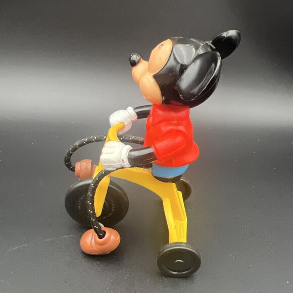 VTG Mickey Mouse on Tricycle that Pedals 1977 Walt Disney Productions Hong Kong - Picture 3 of 15